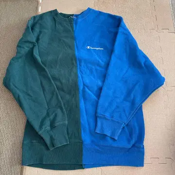 Champion 맨투맨 그린/파랑 구제 의류