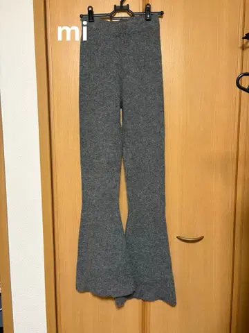 니트 플레어 팬츠