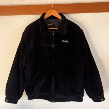 [레어] Wrangler GEORGIA 코듀로이 자켓 기업 로고 블랙
