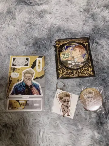 주술회전 생일 아크릴 스탠드 캔뱃지 키링 나나미 켄토