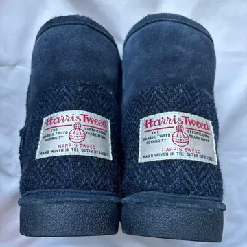 해리스 트위드 Harris Tweed 네이비 어그 부츠