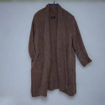 ZUCCa 브라운 모헤어 니트 가디건 긴팔