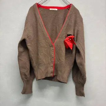 [ Cana Vianco ] 카나비안코 브라운 V넥 가디건