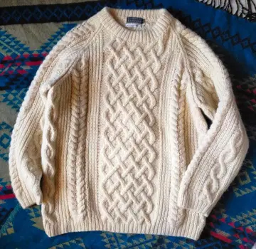 BARNEYS NEWYORK 알파카 혼방 케이블 니트 피셔맨