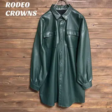 [ 로데오 크라운 ] RODEO CROWNS 가죽풍 셔츠 F