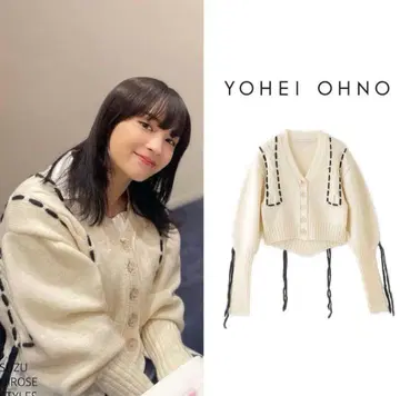 YOHEI OHNO 니트 가디건 스웨터
