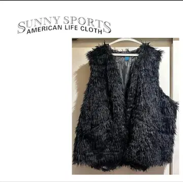 SUNNY SPORTS 블랙 퍼 베스트