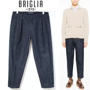 미사용 BRIGLIA 스트레치 릴랙스 데님 팬츠 XL (88cm