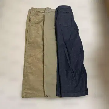 3점 일괄 무인양품 와이드 팬츠 사이즈 L