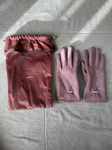 JILL STUART 핑크 장갑 스마트폰 터치 가능