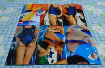 80년대 아이돌 브로마이드 하야미 유 수영 대회 3종 L 사이즈 6매