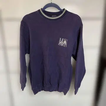 구제 의류 보라색 트레이닝복 자수