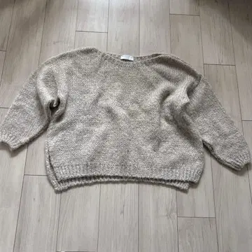 토리코 잠마르크 모헤어 혼방 니트 베이지