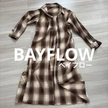 BAYFLOW 베이플로우 체크 셔츠 원피스