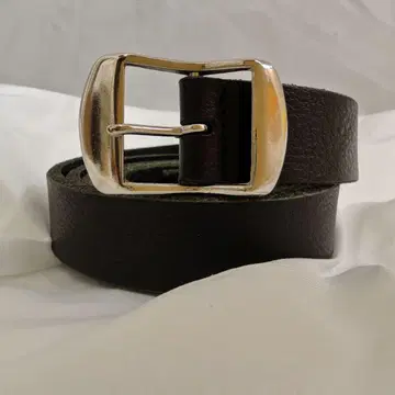 새상품급 JOHN LAWRENCE SULLIVAN 블랙 가죽 벨트 내로우