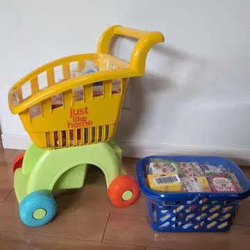 새상품 소꿉놀이 쇼핑 카트 Tanner 쇼핑 세트 2점