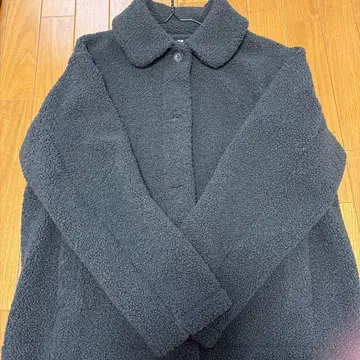 다크 그레이 보아 플리스 자켓