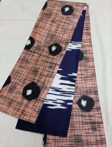 No.1772 명선 순수 실크 반폭 오비 헤코 오비 핸드메이드