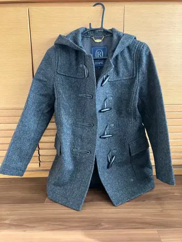 ROPE 더플 코트 차콜 그레이 9AT