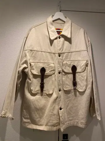 vintage C'est Toi 아이보리 커버올 자켓