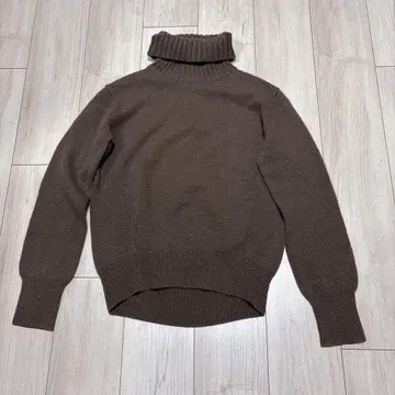 beauty&youth 울 캐시미어 터틀넥 니트 브라운