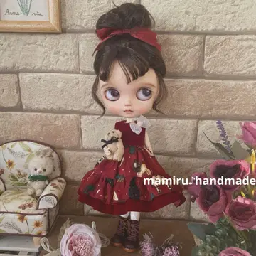 네오 브라이스 아웃핏 Xmas 한정판 프리미엄 원피스 레드