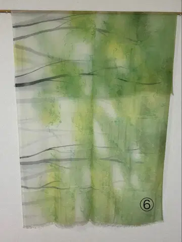 캐시미어 스톨 (교유젠 작가 우에무라 요네시게)