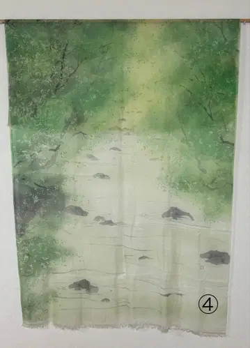 캐시미어 스톨 (교유젠 작가 우에무라 요네시게)