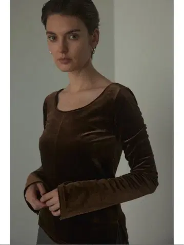 BLACK BY MOUSSY / 2way velour tops