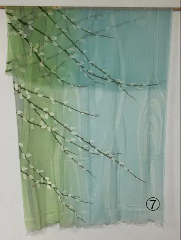 캐시미어 스톨 (교유젠 작가 우에무라 요네시게)