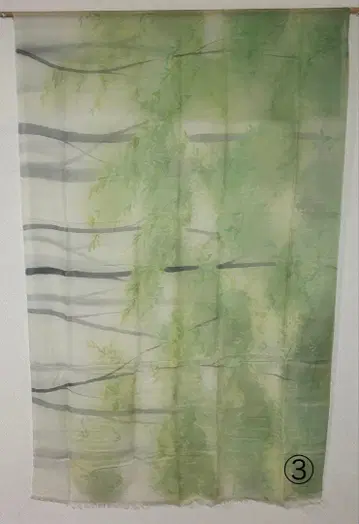 캐시미어 스톨 (교유젠 작가 우에무라 요네시게)