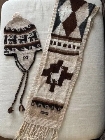 머플러 니트 모자 몽벨 mont-bell