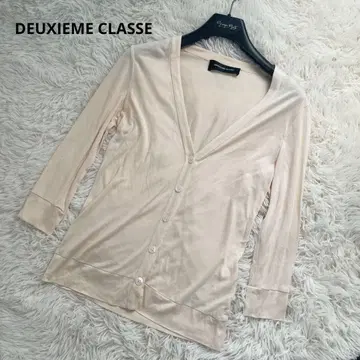 DEUXIEME CLASSE 실크 100% 가디건 7부 소매