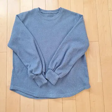 볼륨 소매 와플 티셔츠 reca 레카