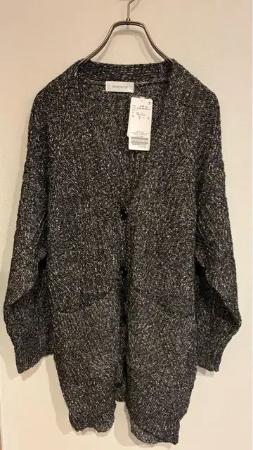 베이직 스톡 믹스얀 하찌 가디건 블랙