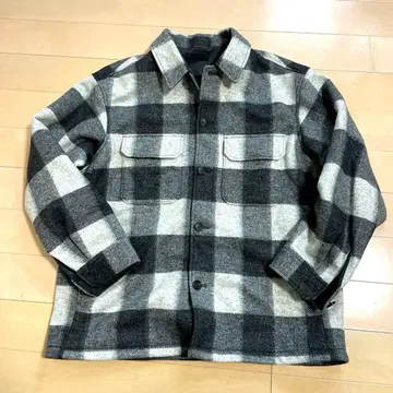 컨디션 최상! UNIQLO 오버 셔츠 자켓 CPO 블록 체크 자켓