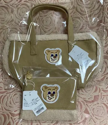 올드 테디 와펜 보아 토트백 보아 파우치 세트