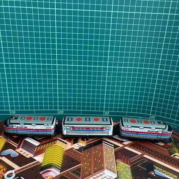 양철 장난감 Amtrak 기관차 [ 3량 편성 ]