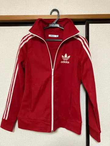[ 익명 배송 ] adidas 빨간색 저지 L 사이즈 트랙 자켓