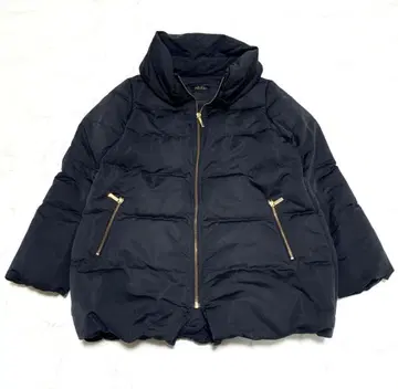 노블 에스테르 파유 미들 다운 코트 볼륨 칼라 M 블랙 컬러