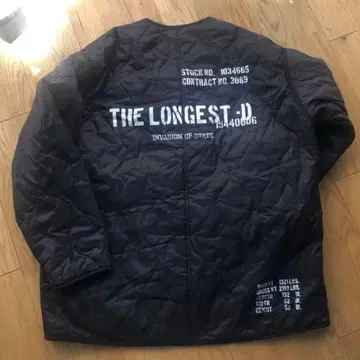 R A G E BLU E 백 프린트 퀼팅 자켓