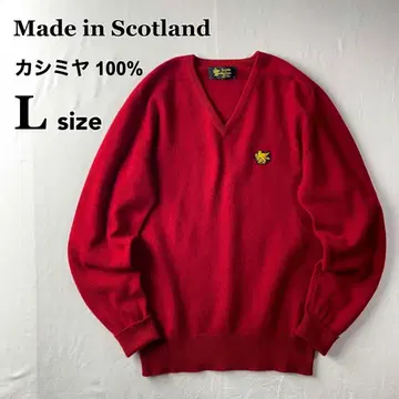 캐시미어 100% 스코틀랜드제 V넥 니트 j68
