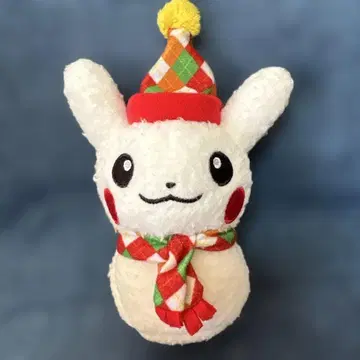 포켓몬 센터 한정판 피카츄 눈사람 마스코트