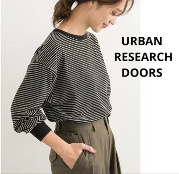 URBAN RESEARCH DOORS 마쉬멜로우 보더 풀오버