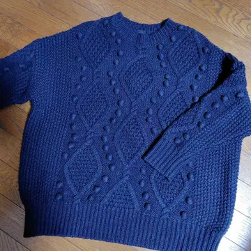 ichi 스웨터 니트 케이블 니트