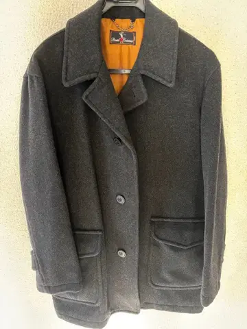 다니엘 크레뮤 다크 그레이 피 코트 빈티지