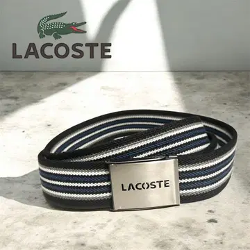 LACOSTE 라코스테 멀티 스트라이프 벨트 124cm 로고