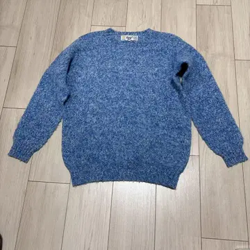 Laurence Smith 울 니트 블루 32