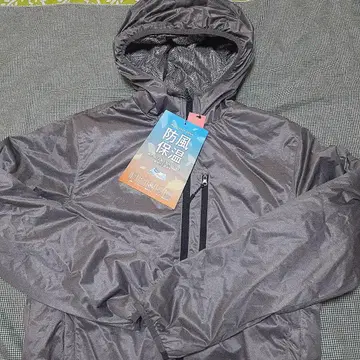 방풍 보온 안감 알루미늄 발수 메탈릭 그레이 자켓 LL