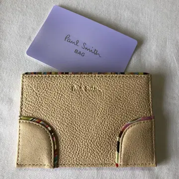 폴스미스 패스케이스 교통카드 지갑 (크림 옅은 베이지 멀티 스트라이프